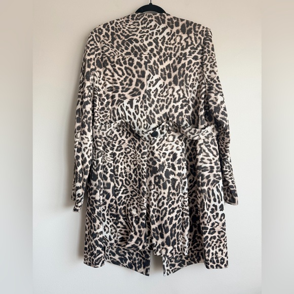 NWT Cabi Sophia Jacket Leopard Animal Print Long Blazer Coat New $229 Size XL - Picture 7 of 16